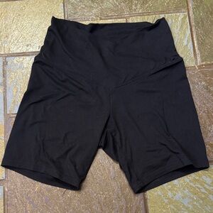 Black Women's High-Waisted Shorts
